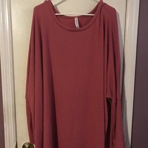 Oversized long sleeve shirt